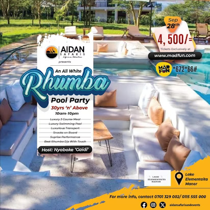 ALL WHITE RHUMBA POOL PARTY